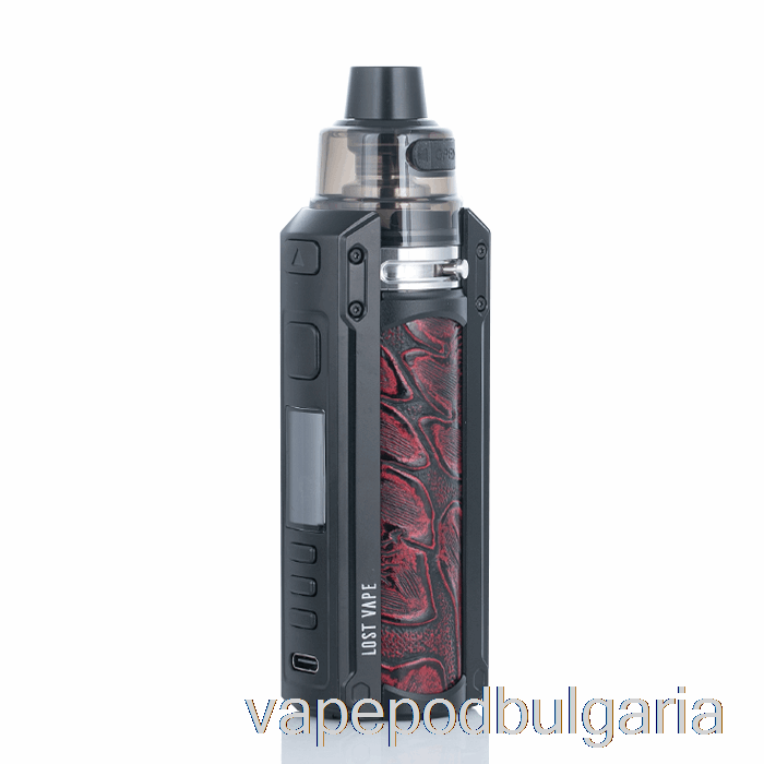 Vape Bulgaria Lost Vape Ursa Quest 100w Pod Mod Kit Black / Ukiran Leather